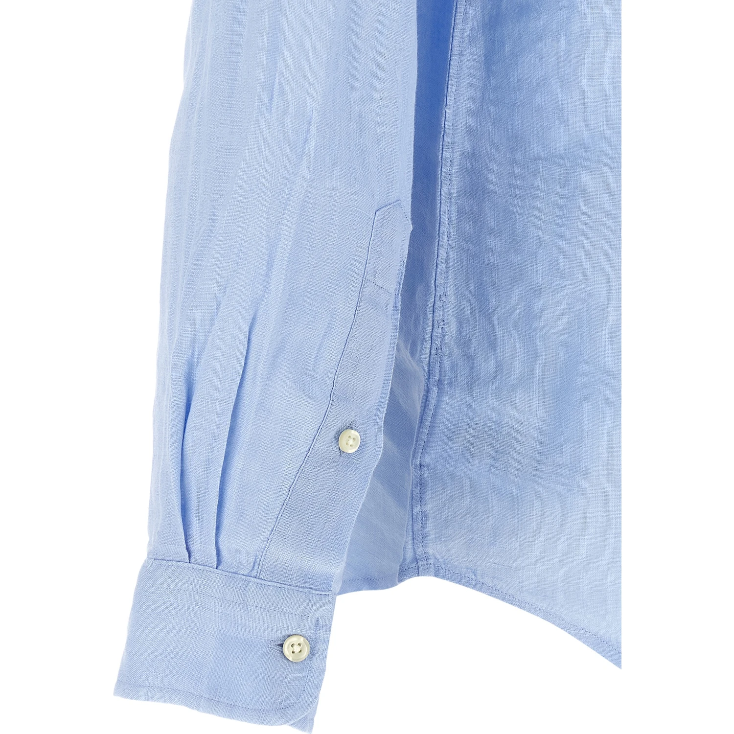 Blue Linen Blouse