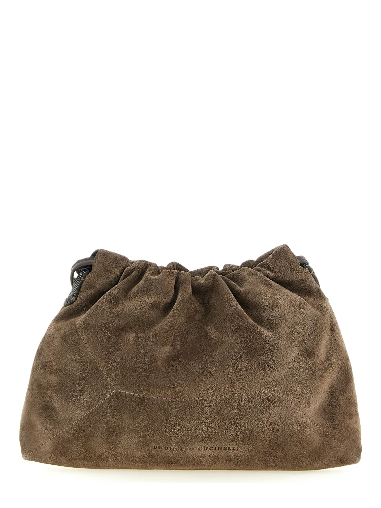 Brown Calfskin Clutch Bag