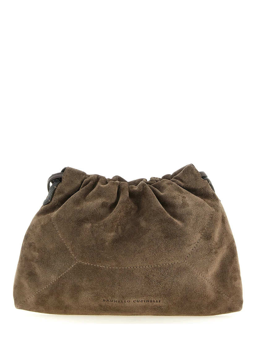 Brown Calfskin Clutch Bag