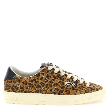 Brown Cowhide Low Top Sneakers