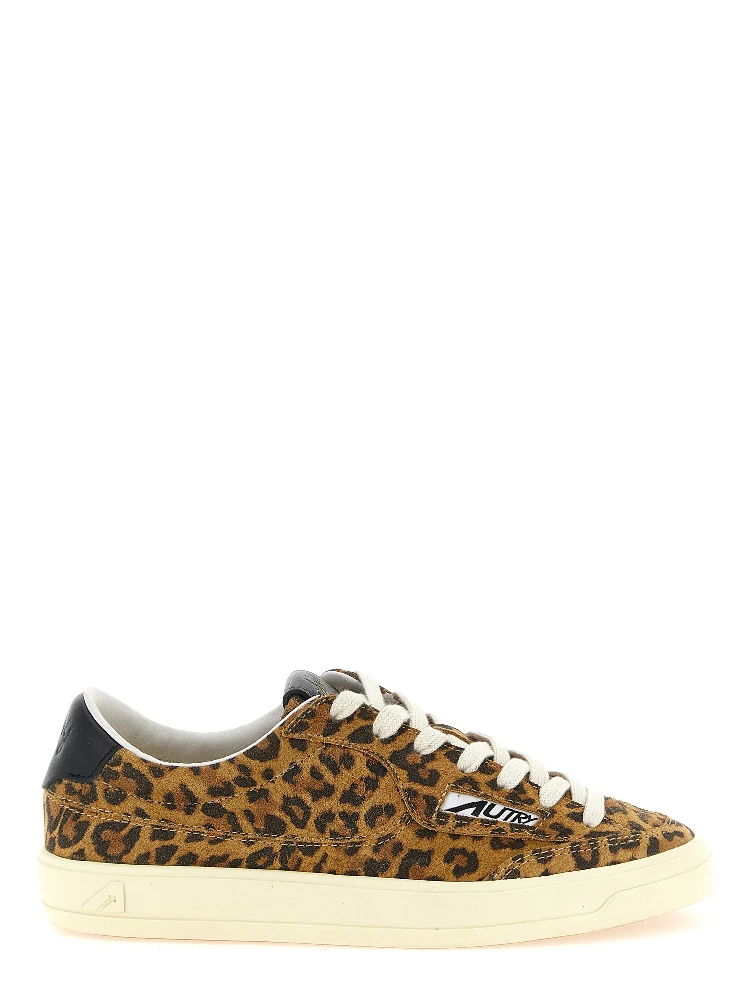 Brown Cowhide Low Top Sneakers