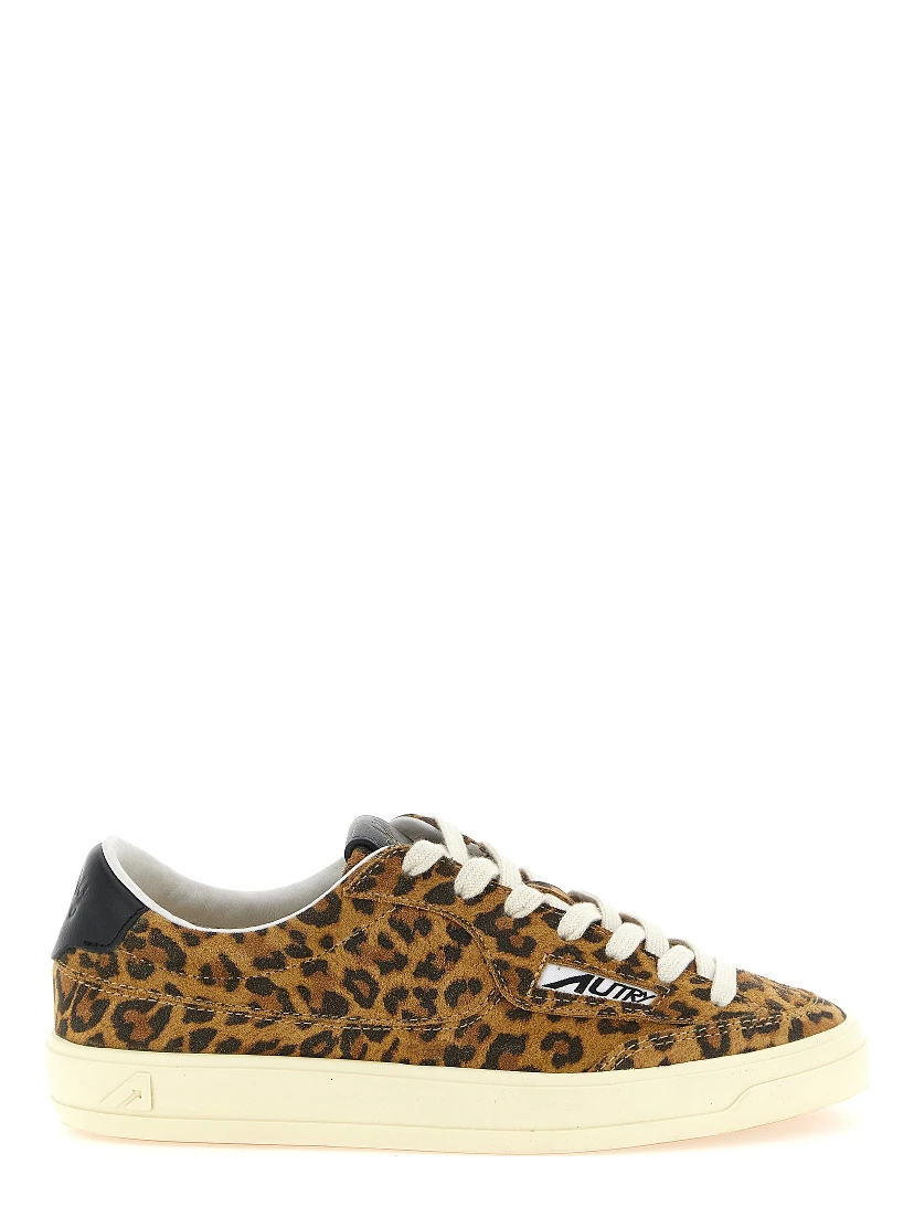 Brown Cowhide Low Top Sneakers
