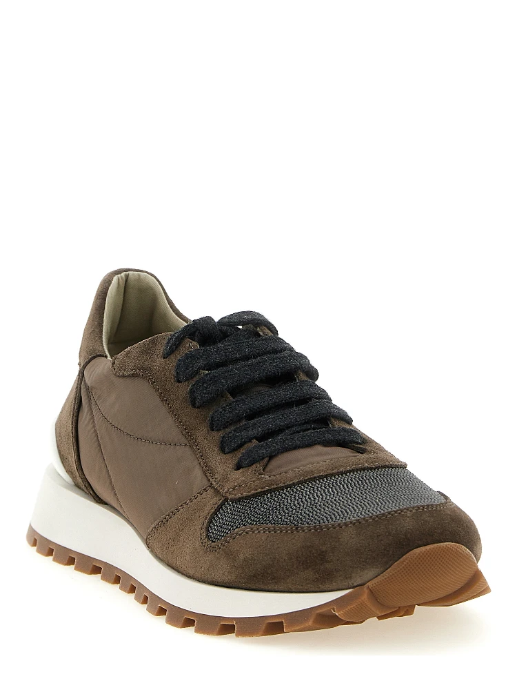 Bicolor Calfskin Athletic Sneakers alternative