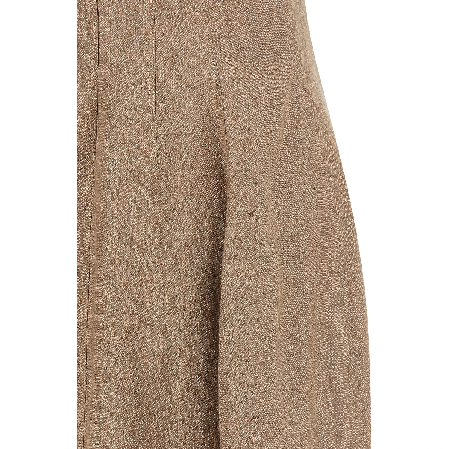Beige Linen Long Dress