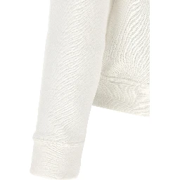 White Cotton Sweatshirt