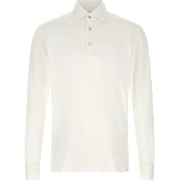 White Cotton Polo Shirt