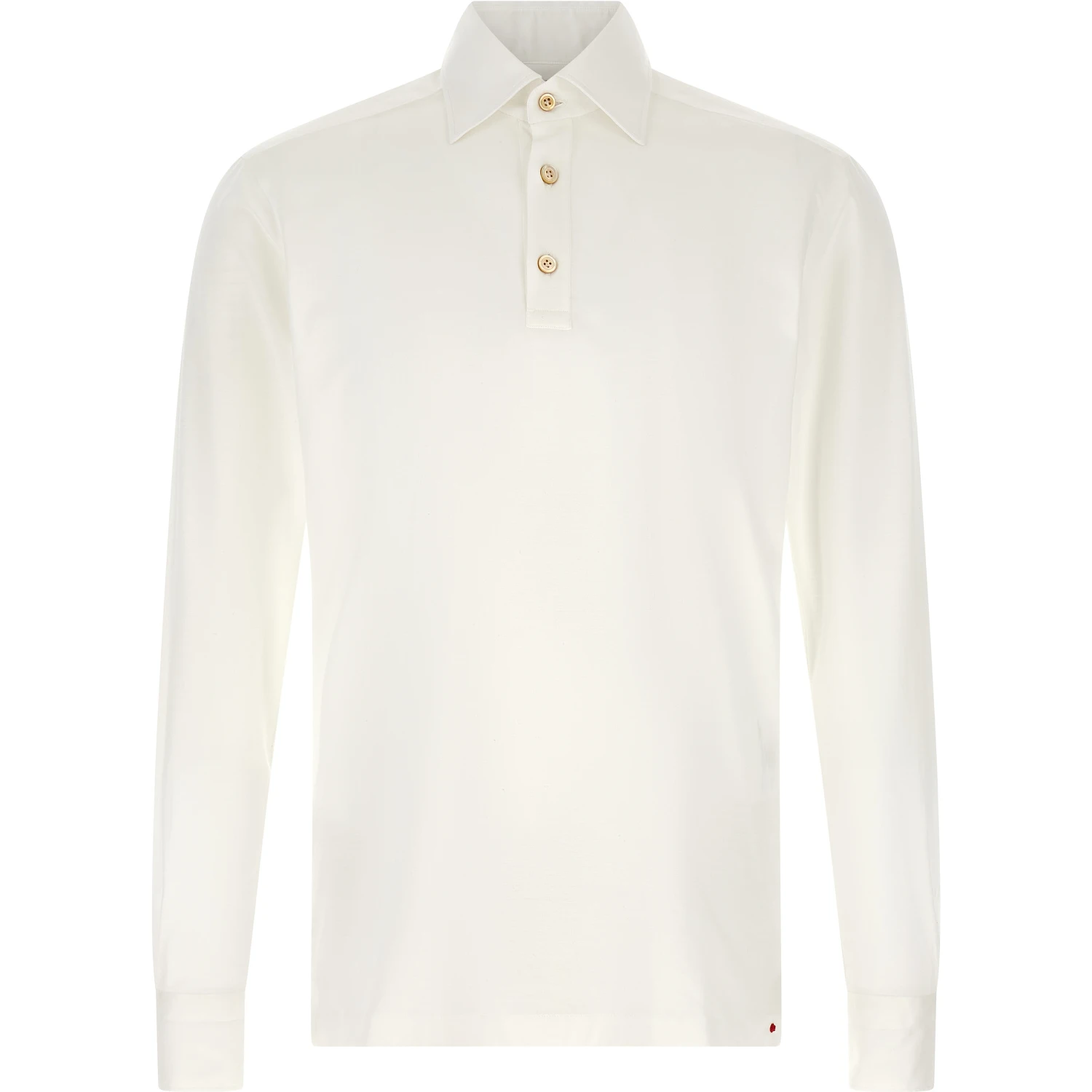 White Cotton Polo Shirt