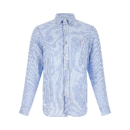 Blue Linen Blouse