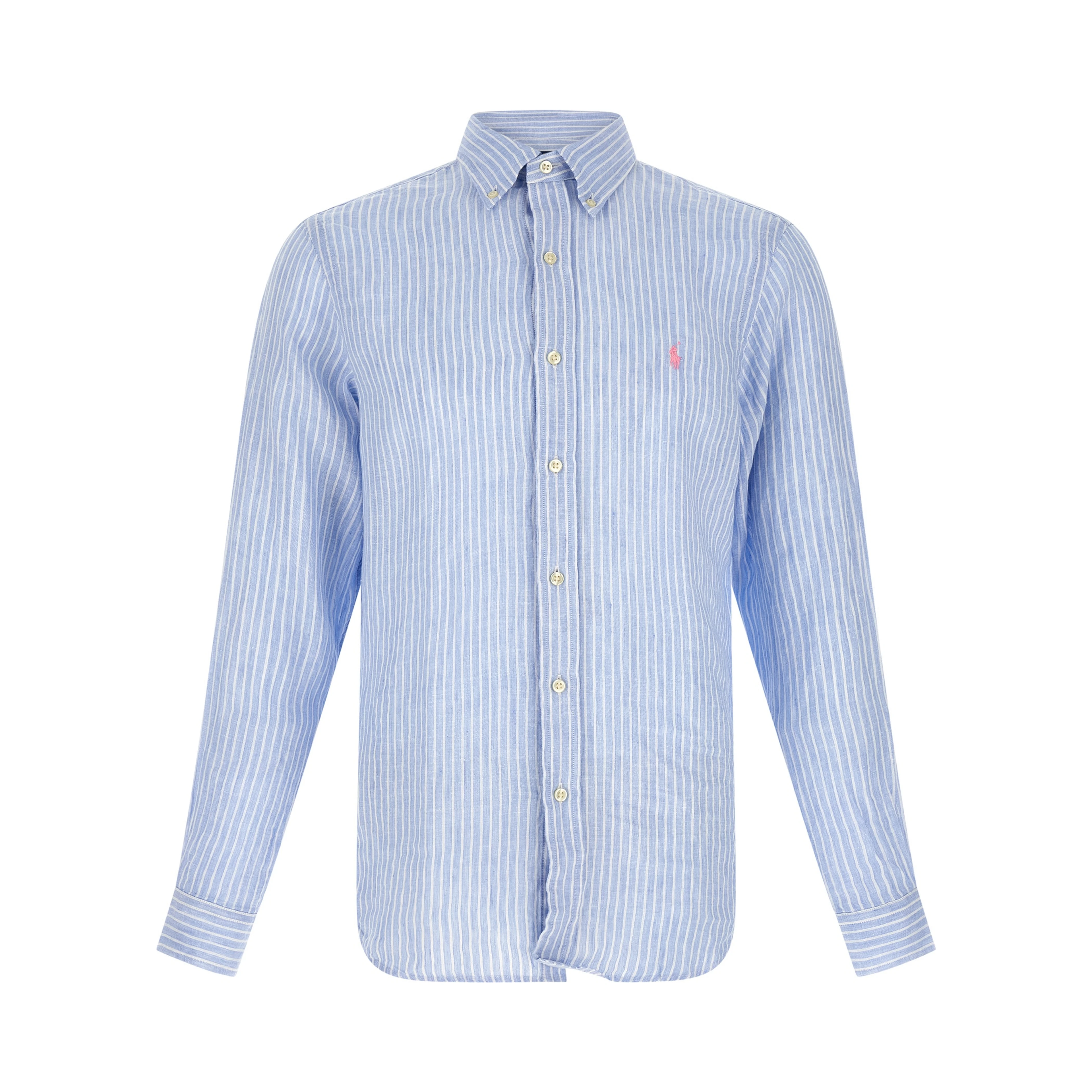 Blue Linen Blouse