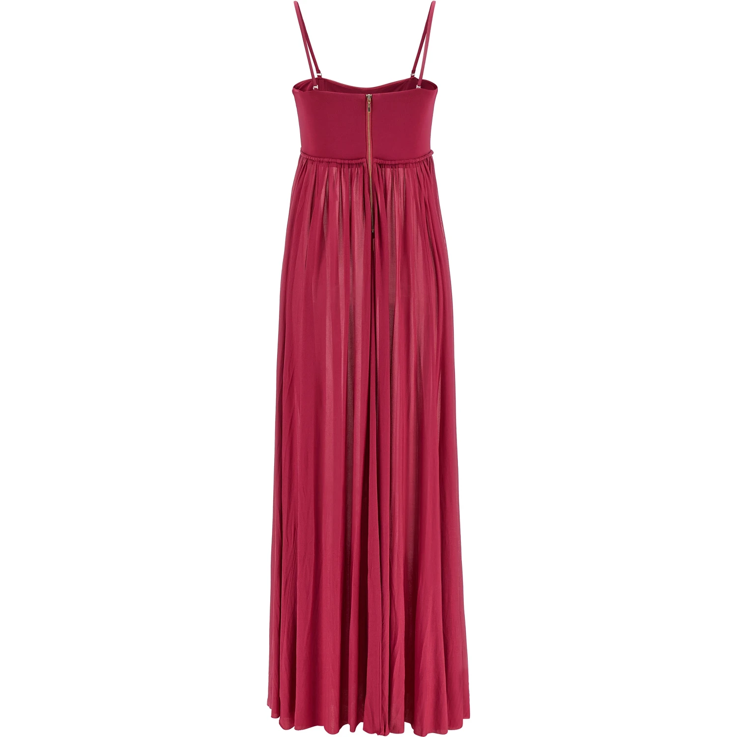 Fuchsia Viscose Long Dress