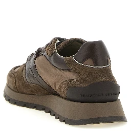Bicolor Calfskin Athletic Sneakers