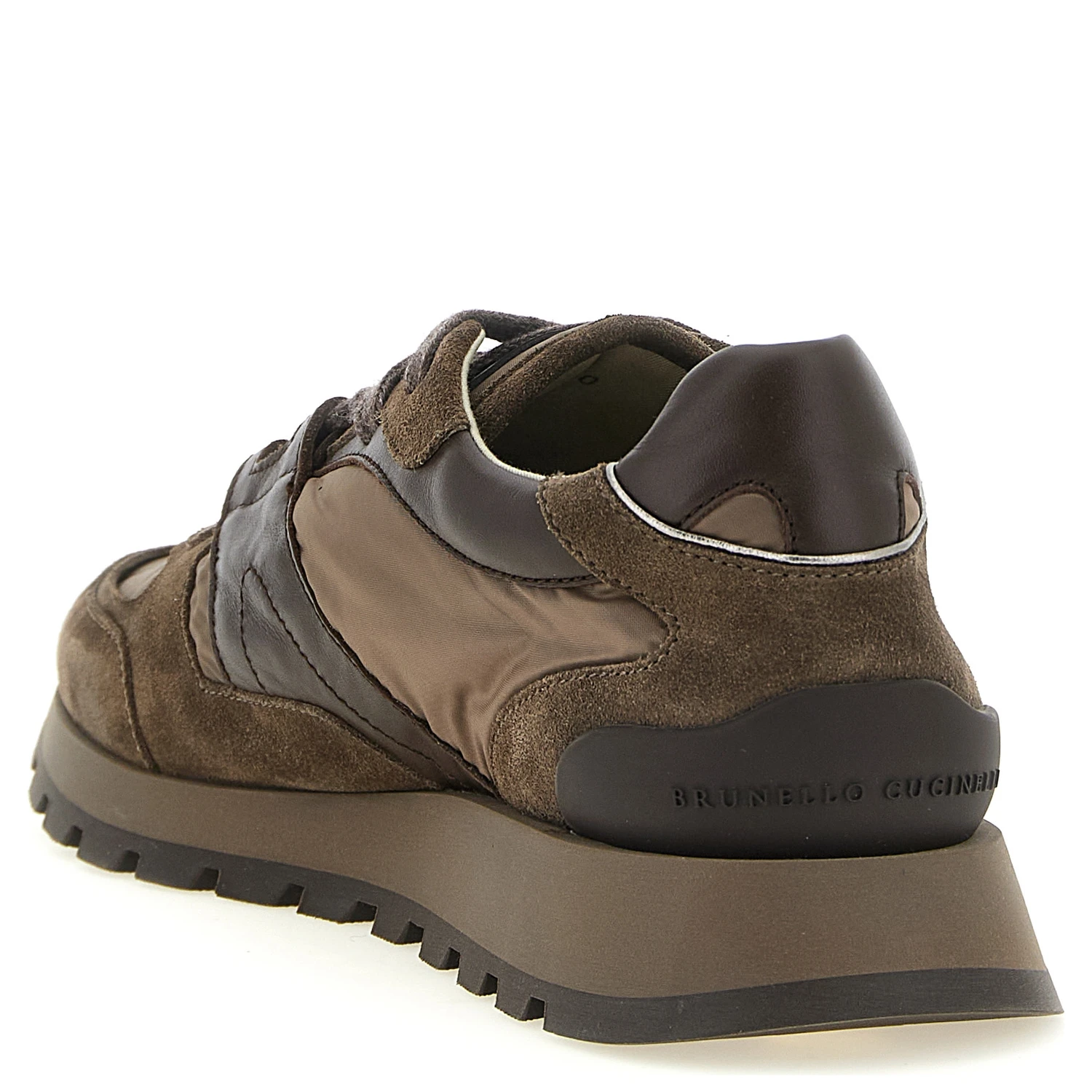 Bicolor Calfskin Athletic Sneakers