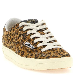 Brown Cowhide Low Top Sneakers