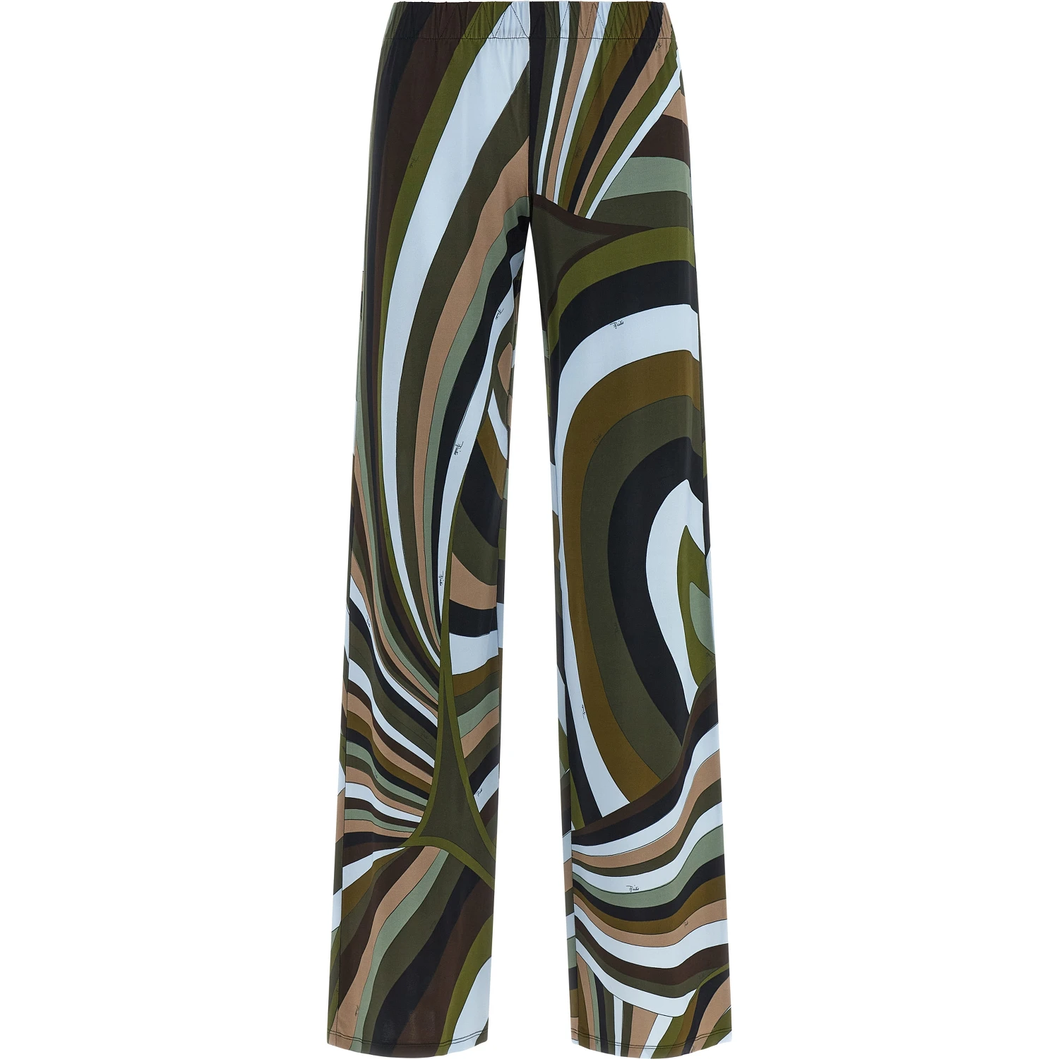 Multicolor Viscose Flared Pants