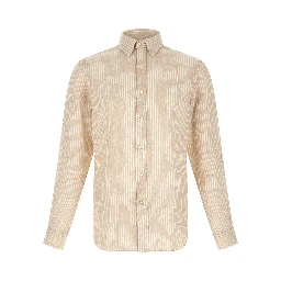 Beige Linen Blouse