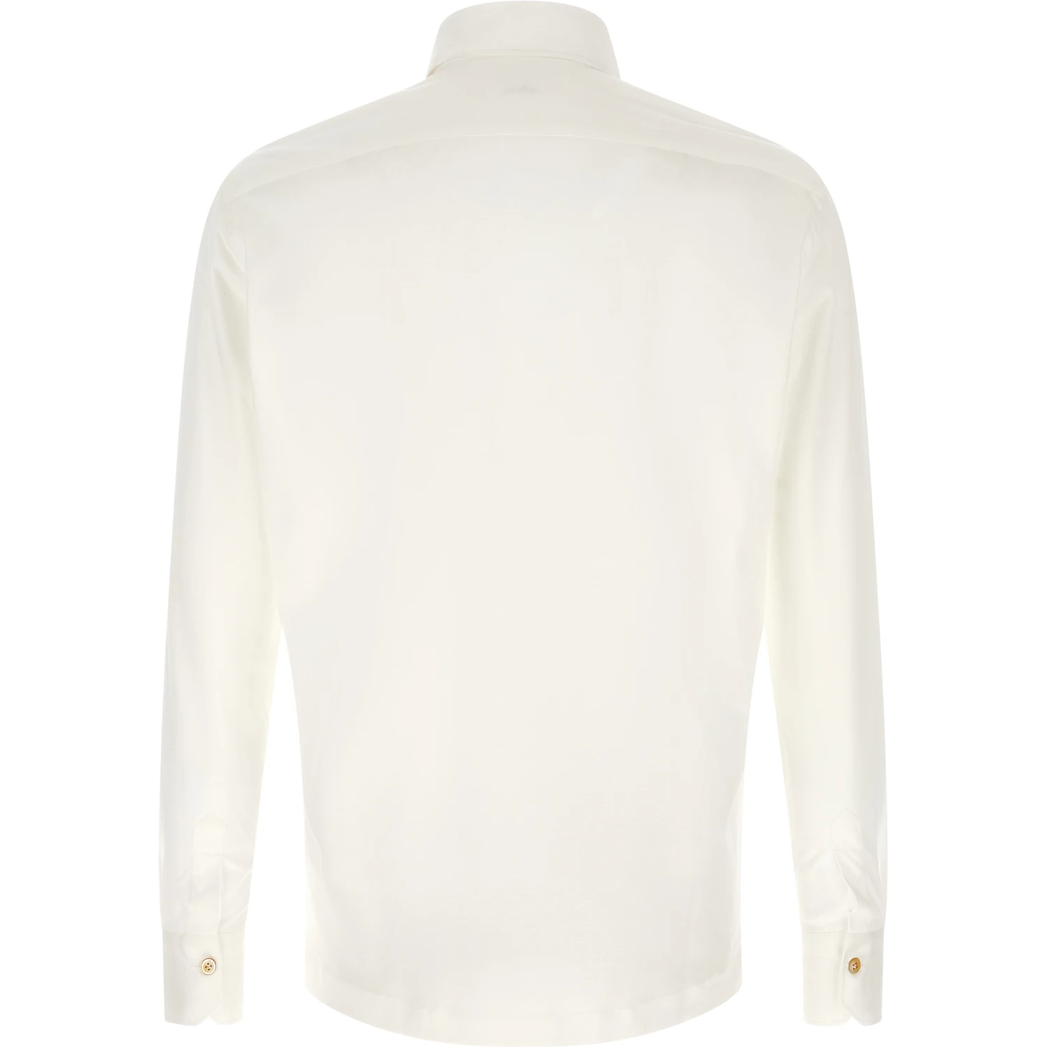 White Cotton Polo Shirt