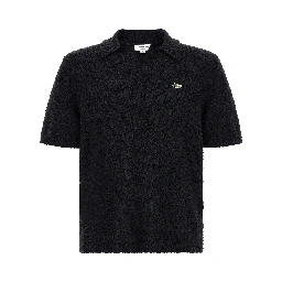 Black Cotton Polo Shirt