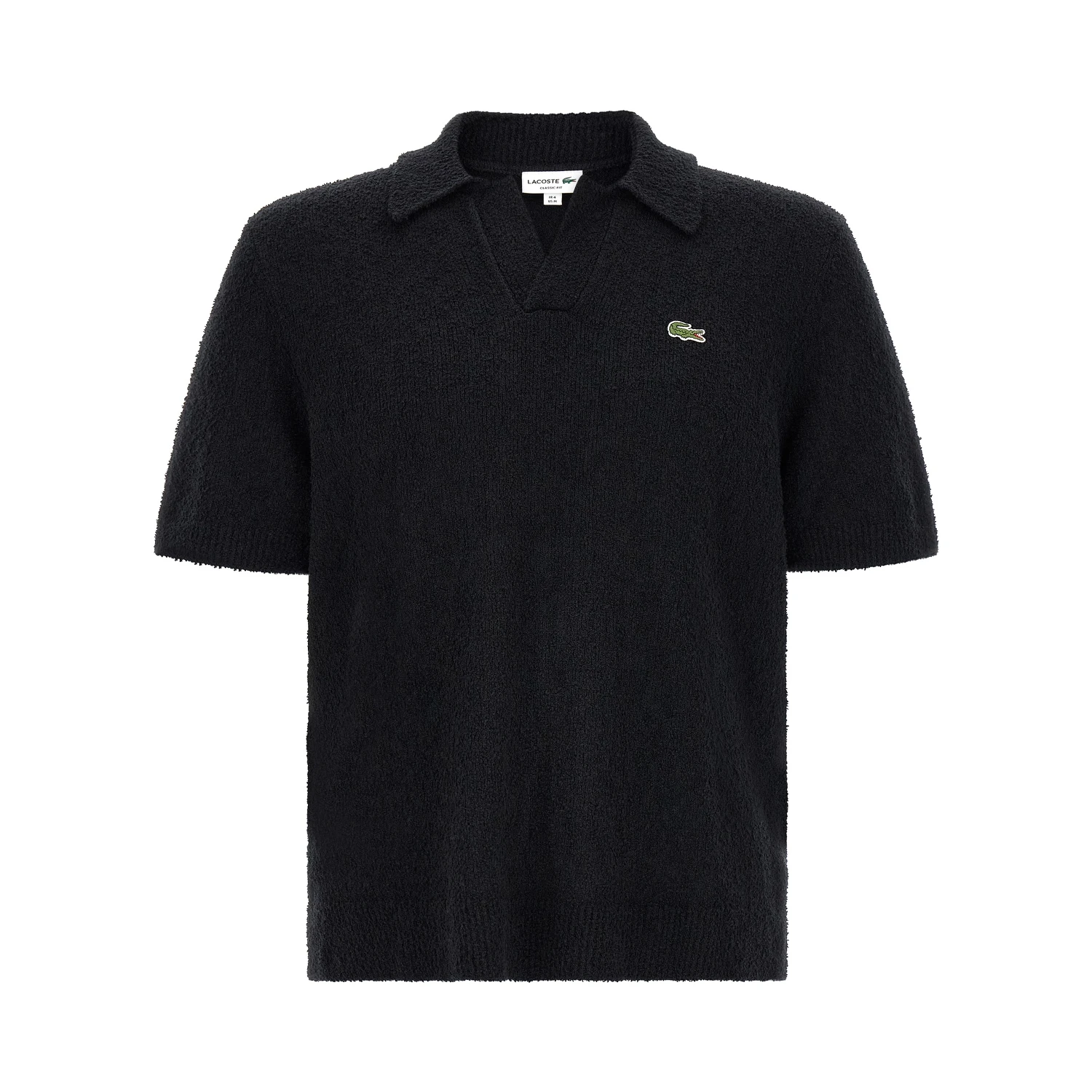 Black Cotton Polo Shirt