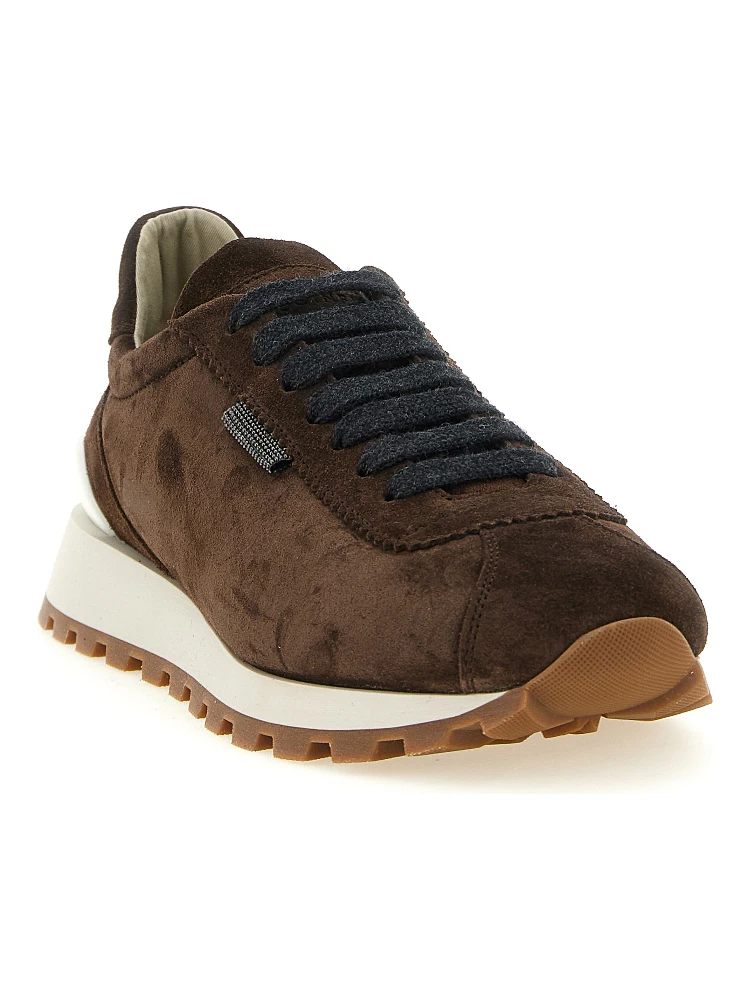 Brown Calfskin Athletic Sneakers alternative