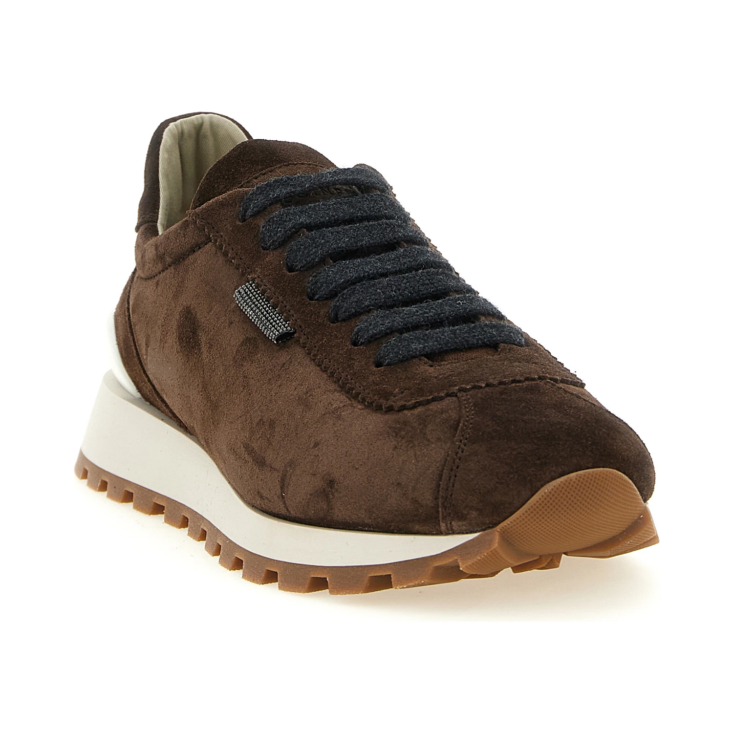 Brown Calfskin Athletic Sneakers