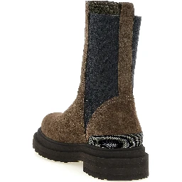 Brown Calfskin Ankle Boots