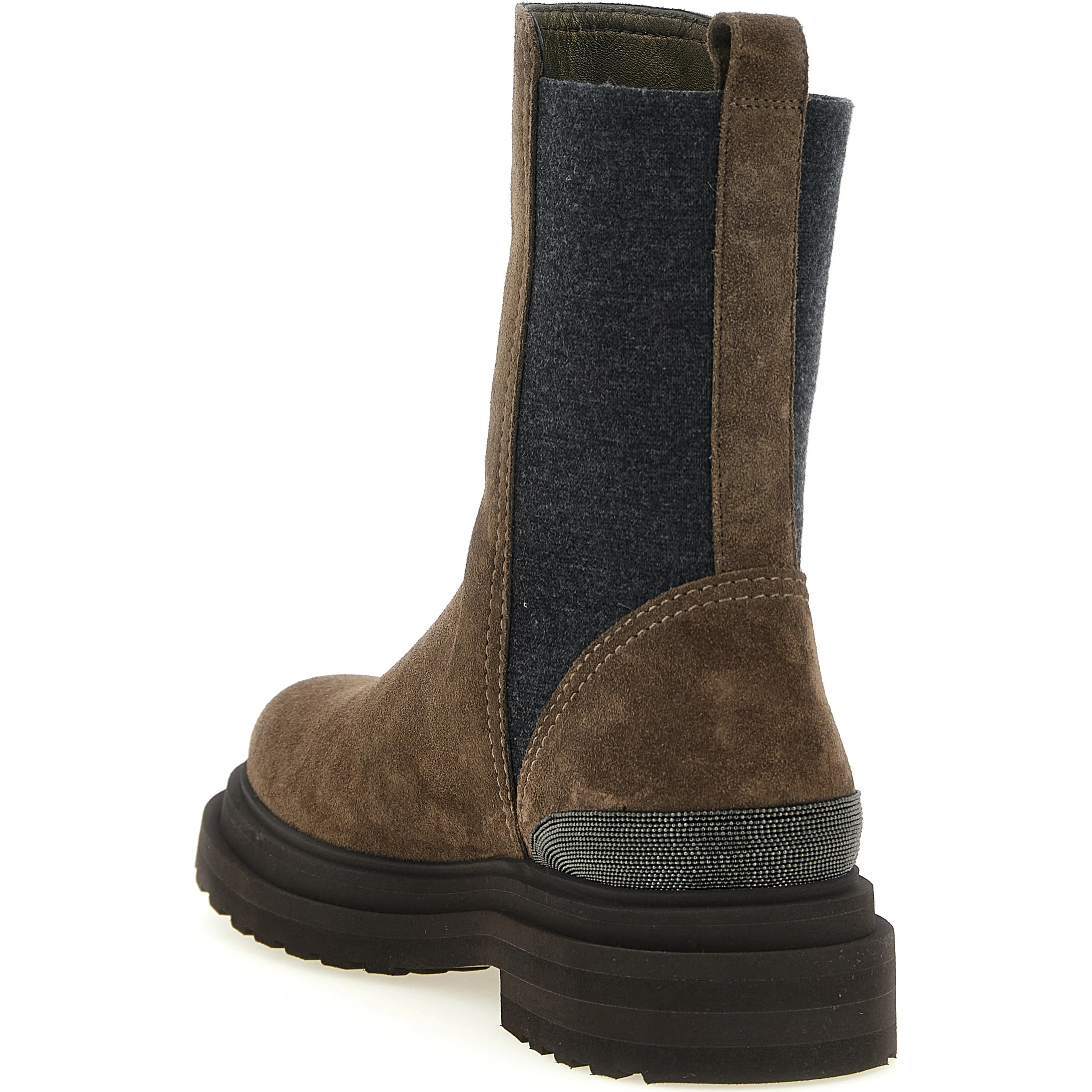 Brown Calfskin Ankle Boots