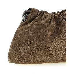 Brown Calfskin Clutch Bag