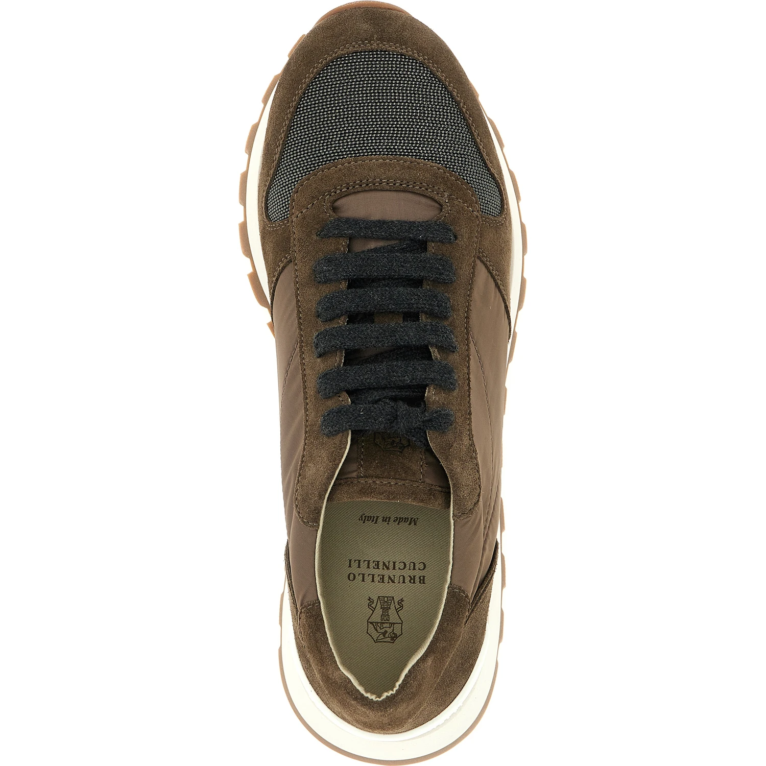 Bicolor Calfskin Athletic Sneakers