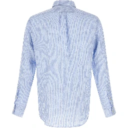 Blue Linen Blouse