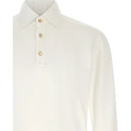 White Cotton Polo Shirt