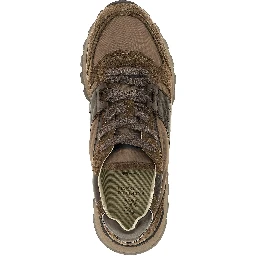 Bicolor Calfskin Athletic Sneakers