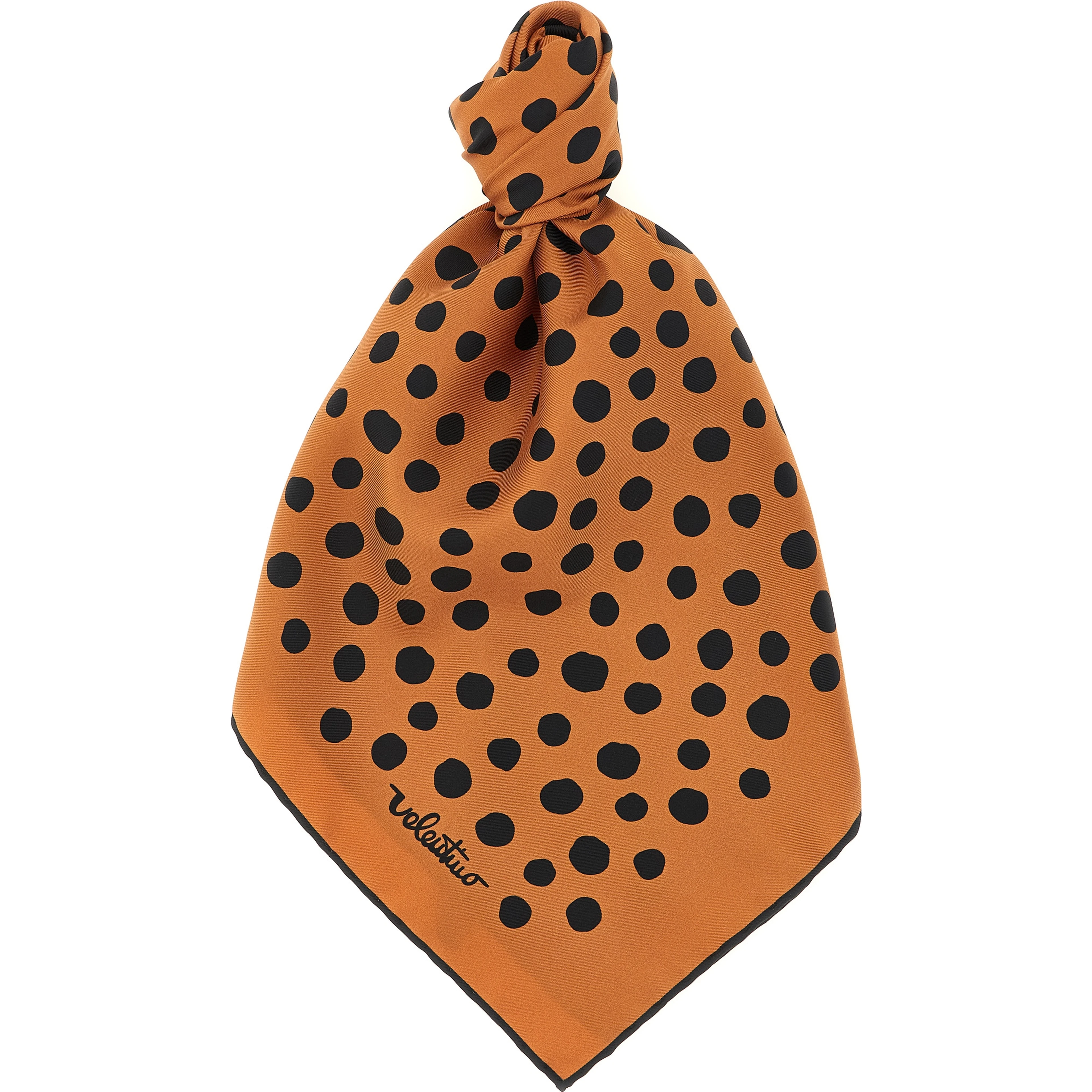 Brown Silk Scarf