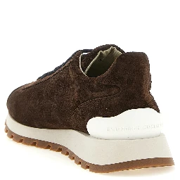 Brown Calfskin Athletic Sneakers