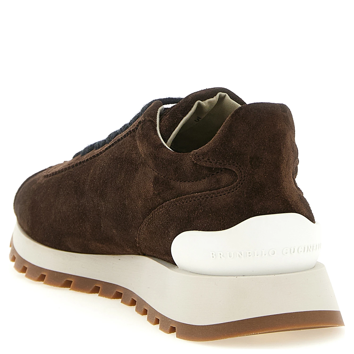 Brown Calfskin Athletic Sneakers