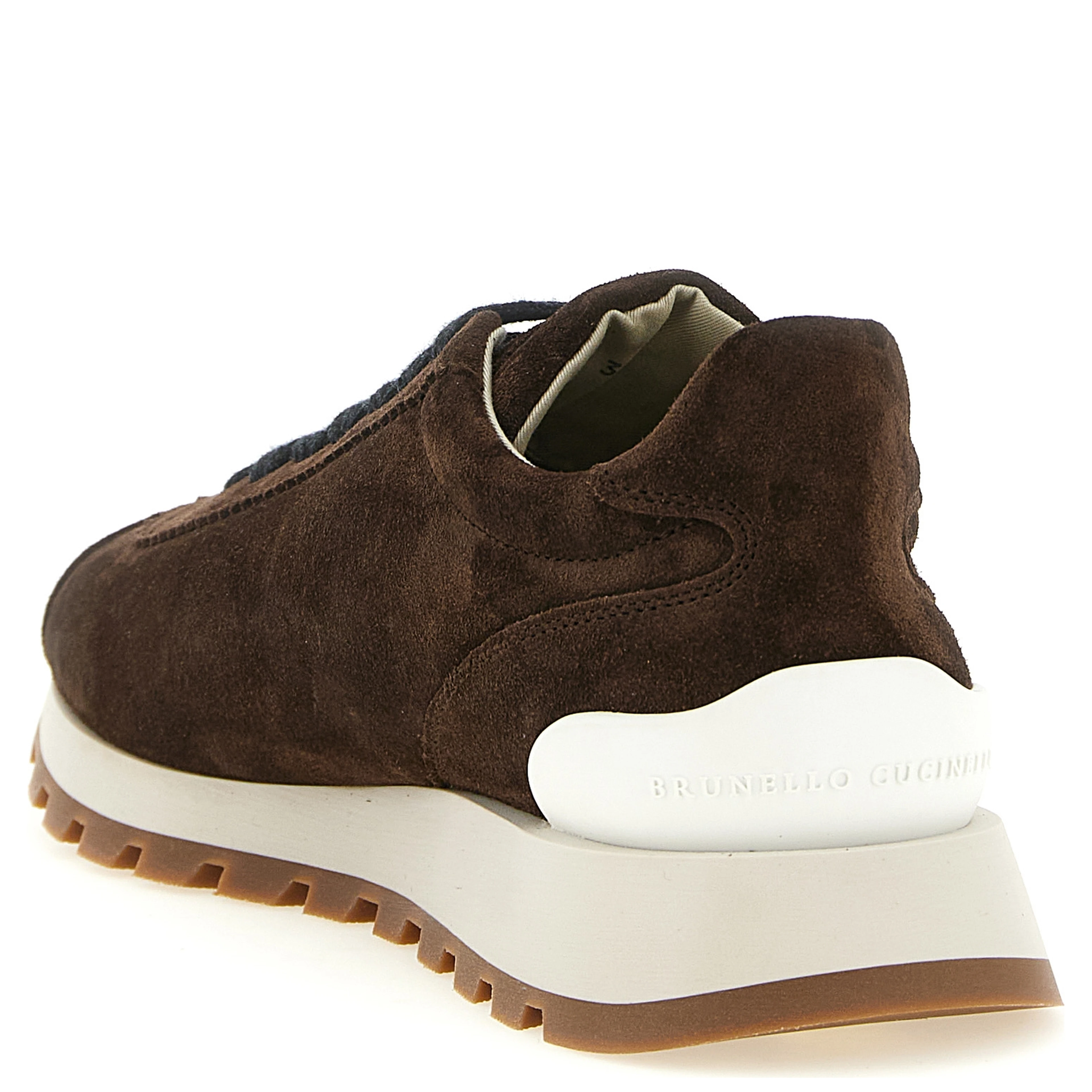 Brown Calfskin Athletic Sneakers