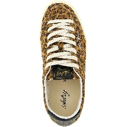 Brown Cowhide Low Top Sneakers