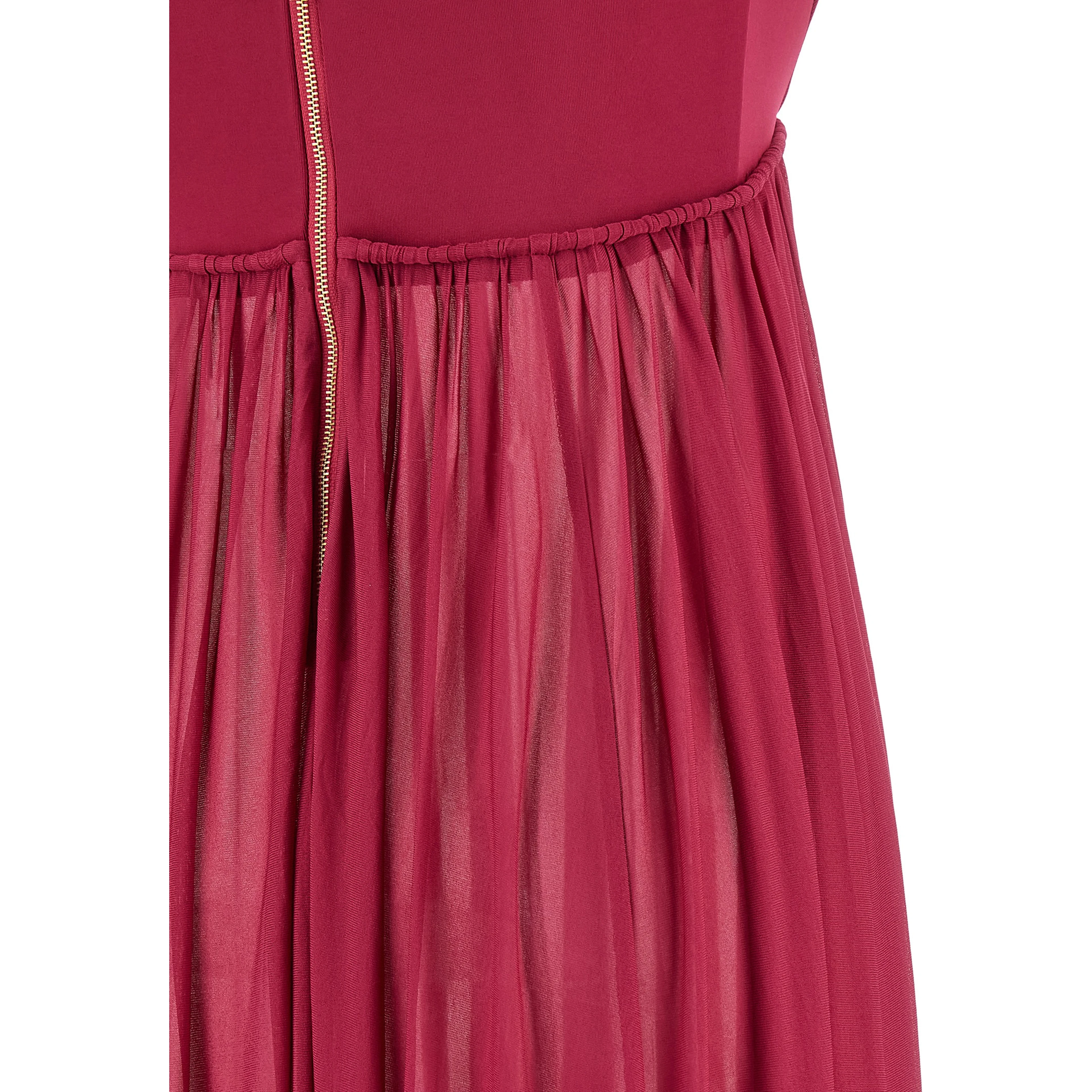 Fuchsia Viscose Long Dress