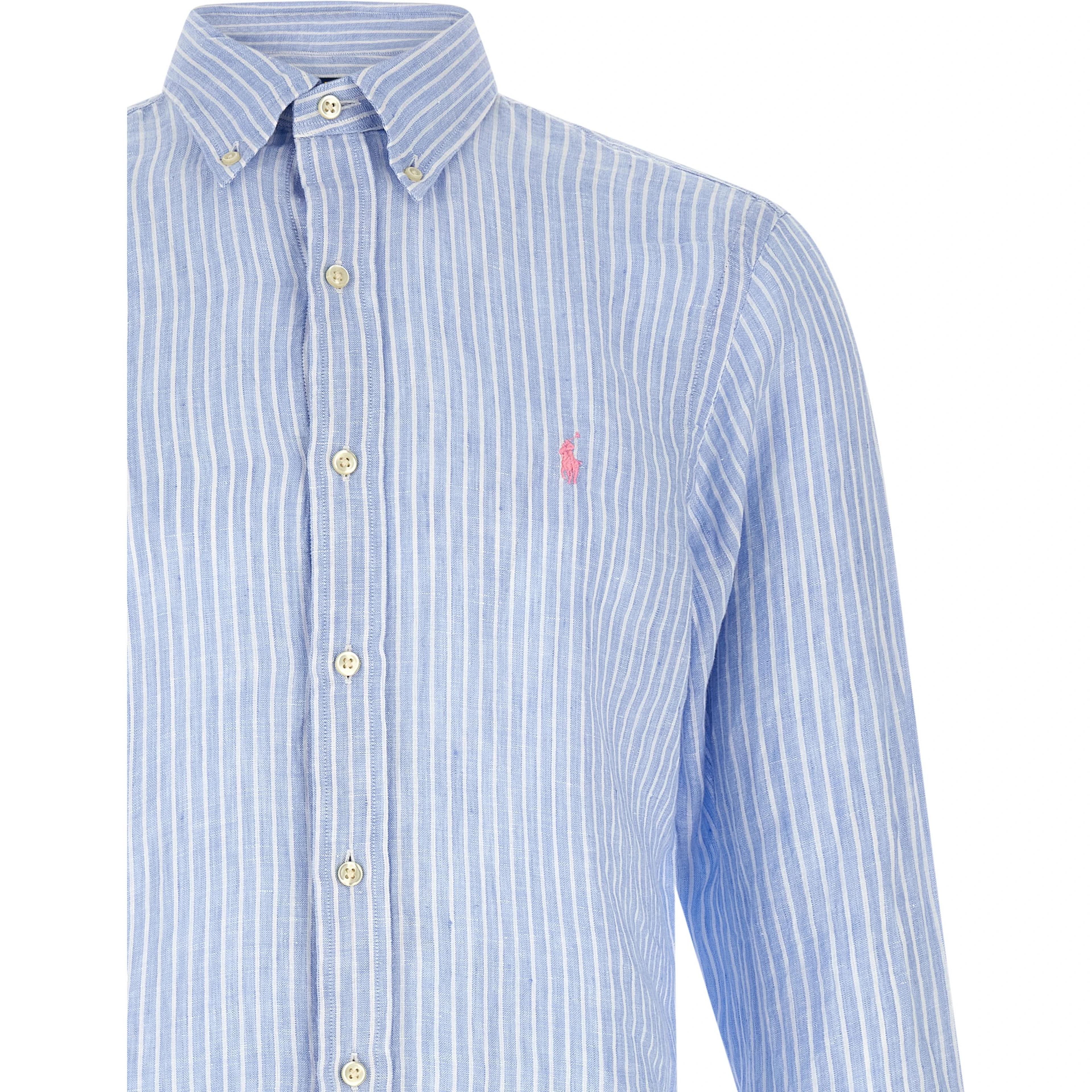 Blue Linen Blouse