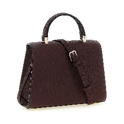 Bordeaux Calfskin Crossbody Bag