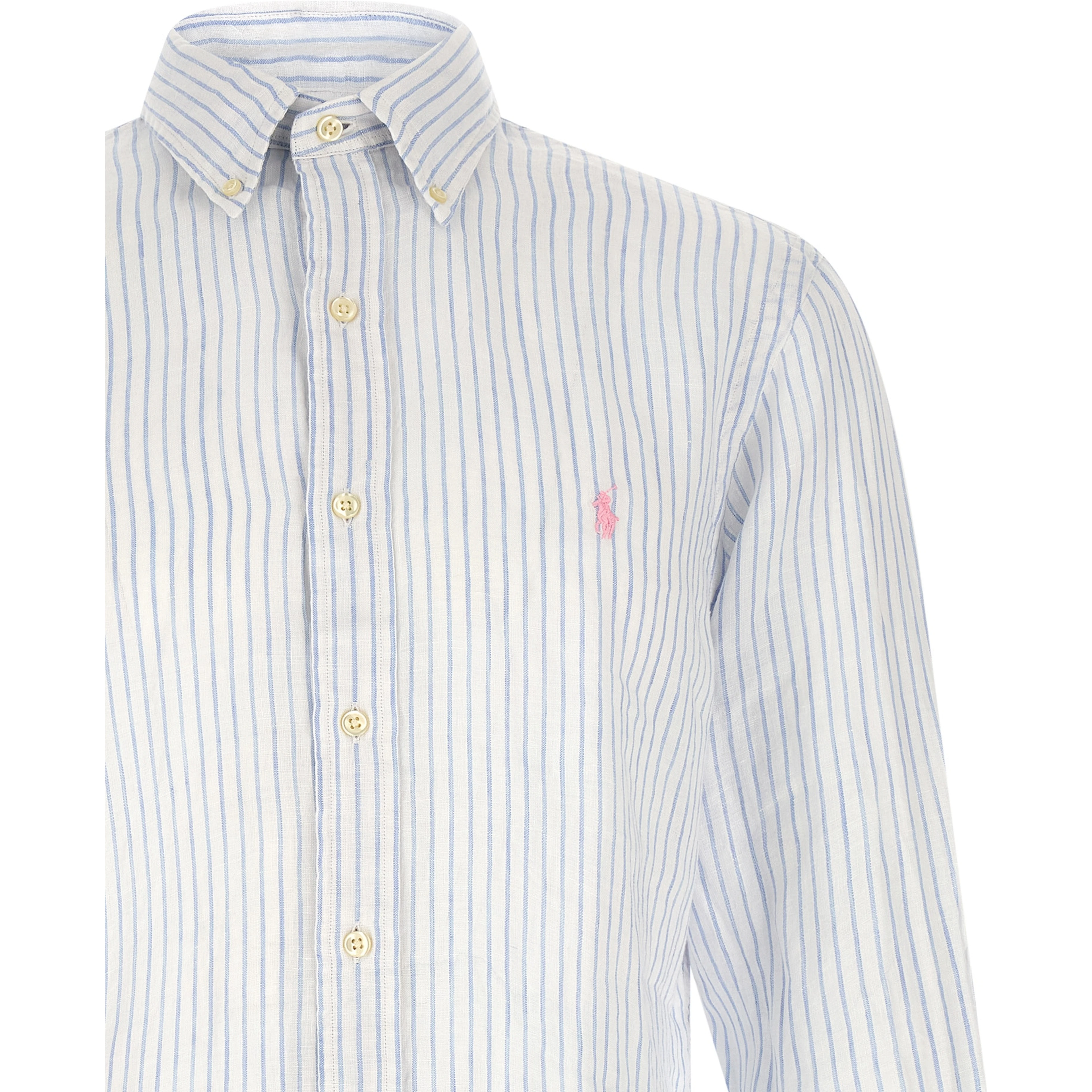 Blue Linen Blouse