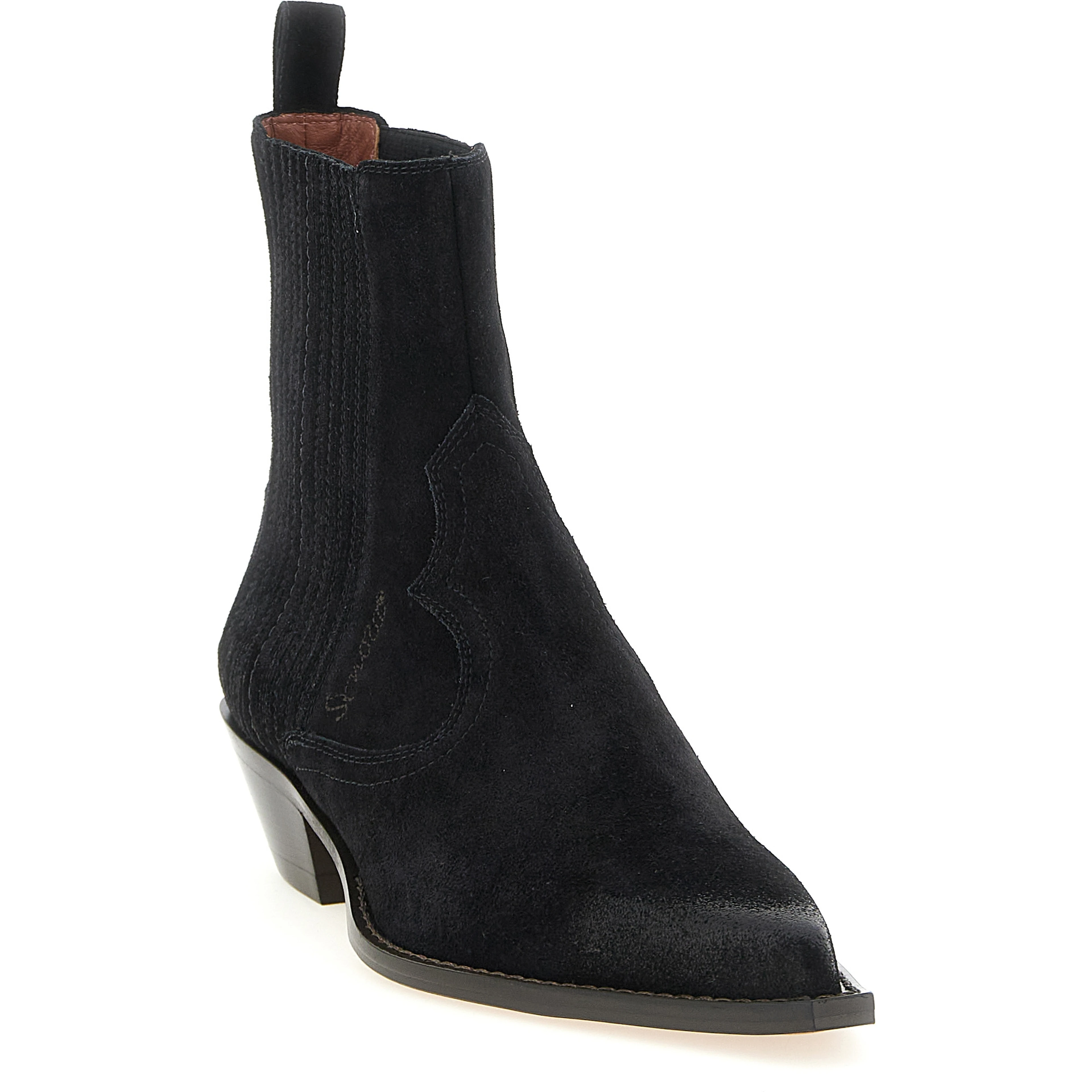 Black Calfskin Chelsea Boots