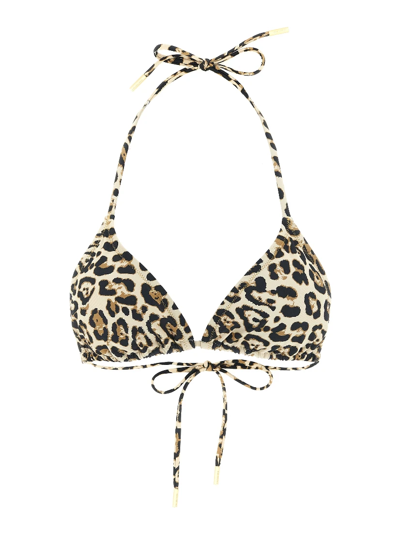 Beige Polyester Bikini