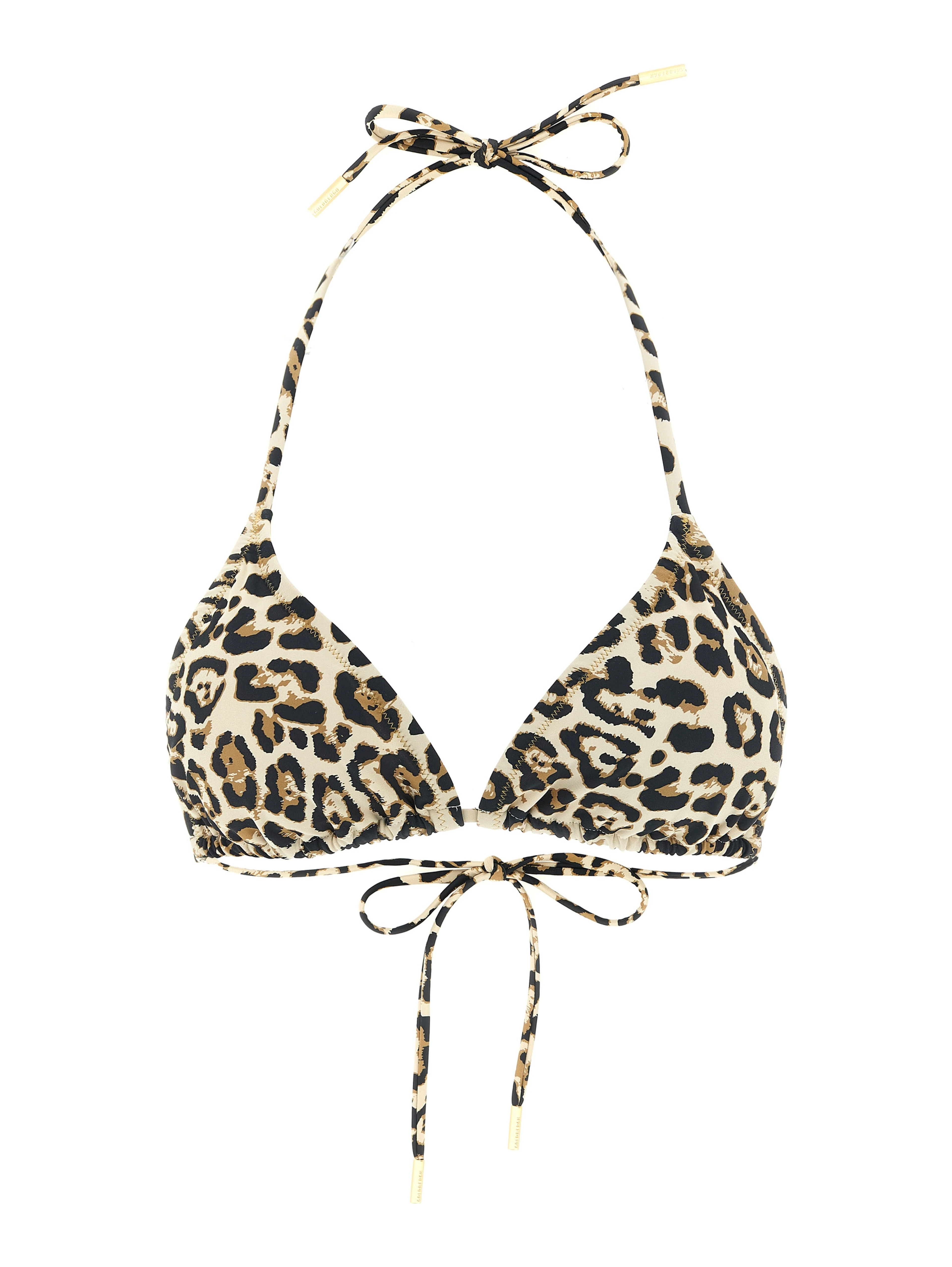 Beige Polyester Bikini