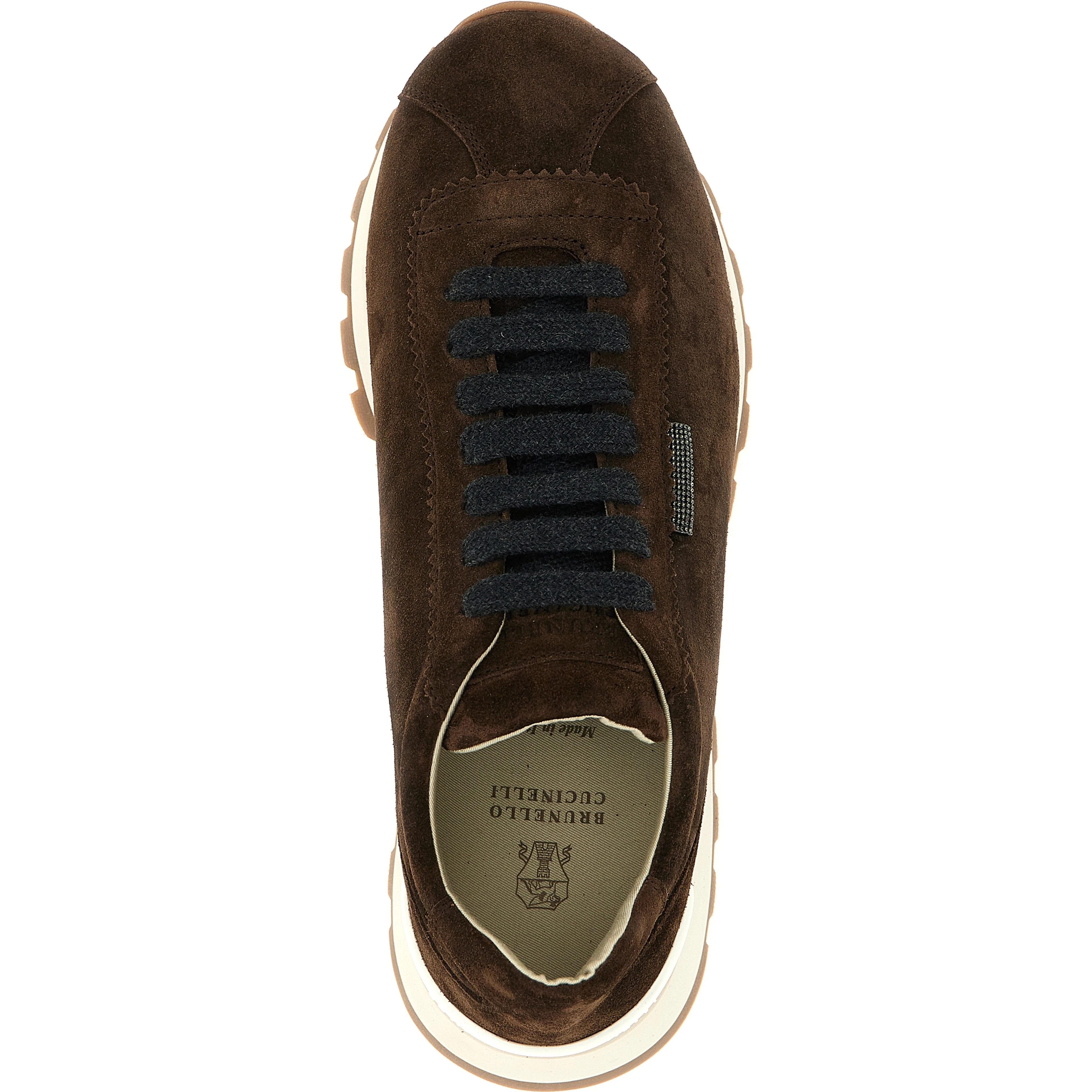 Brown Calfskin Athletic Sneakers