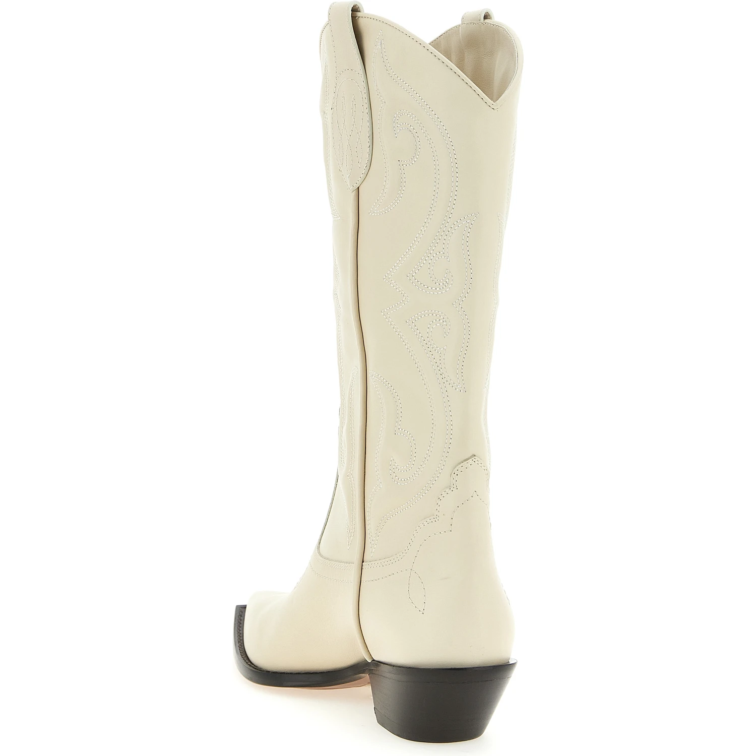 White Calfskin Chelsea Boots