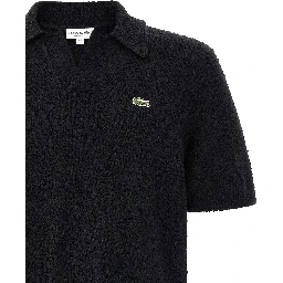 Black Cotton Polo Shirt