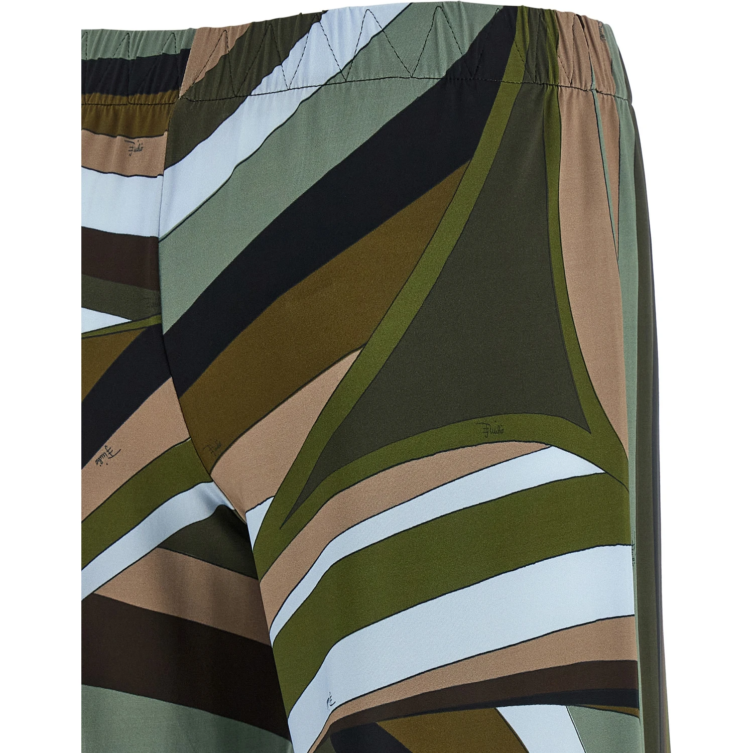 Multicolor Viscose Flared Pants