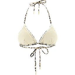 Beige Polyester Bikini