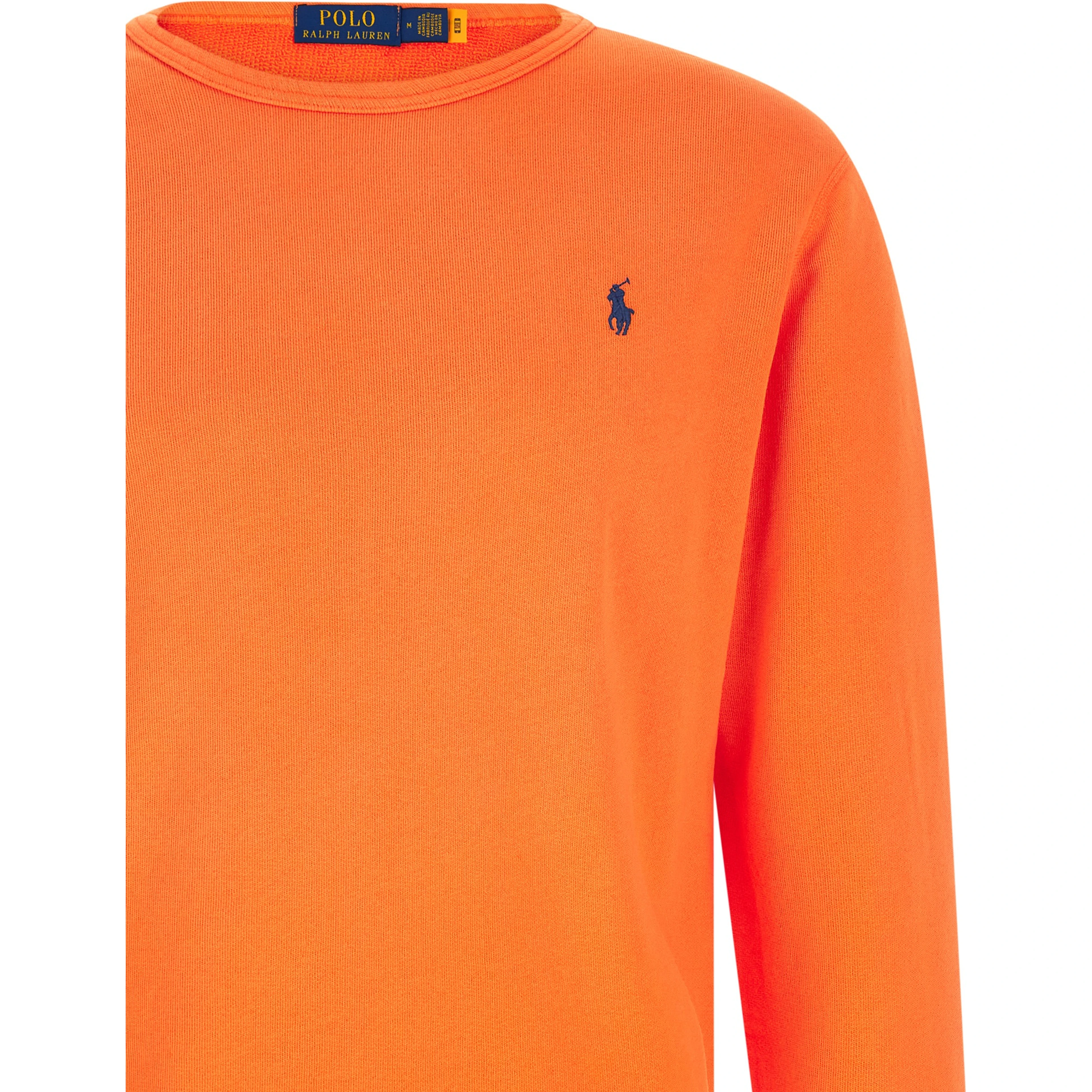 Orange Cotton Sweatshirt
