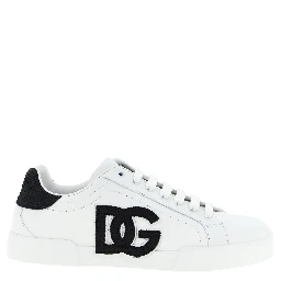 Bicolor Calfskin Low Top Sneakers